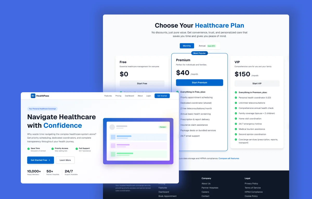 HealthPass project preview